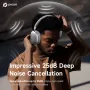 PICUN F5 ANC Headset Bluetooth-hörlurar - 25dB Aktiv brusreducering 40 mm stora element HiFi-stereo AAC-ljud Hörlurar med låg spelfördröjning och mikrofon