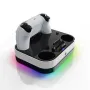 YZC-503P for PS5 Dual Gamepad Wireless Charger Dock with RGB Light USB Type-C Dual Charging Base