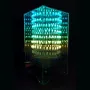 LED Cube Kit RGB DIY Soldering Remote Control Multicolor Light 5V USB Power Supply 120x120x235mm Music Spectrum