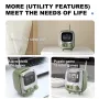 DIVOOM Tiivoo-2 Mini FM bluetooth Speaker Portable Retro TV Speaker 16 Core 40mm Full Range Horn Dual Core 24 bit DSP Chip Digital Phone Album Radio Function Alarm Clock Wireless Desktop Speaker Radios