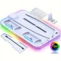 PS5 Gaming Console Cooling Stand Dual Charging Dock With RGB Lights Disk Slot And Controller Holder