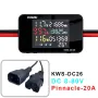 KEWEISI KWS-DC26 Battery Charger Tester Power Meter Voltmeter Ammeter DC 8-80V 50A LCD Screen Overvoltage Overcurrent Warning XT60 XT90 Anderson Connector Solar Electric Vehicle Motorcycle