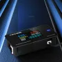 KWS-DC200 0-200 В 0-100 А постоянного тока цифровой дисплей вольтметр и амперметр цветной экран тестер температуры питания таймер