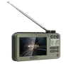 Radio FM portable SANSUI F50, écran de 4,3 pouces, haut-parleur Bluetooth sans fil, klaxon magnétique intégré de 2,5 pouces, prise en charge de la lecture de cartes USB TF, lecteur de musique MP3, radios