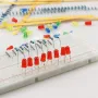 800PCS 300 Values Metal Film Resistor Kit with 5MM LED Light Kit 1% Accuracy 10Ω-1M Electronic Components Kit