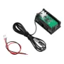 3Pcs 0.56 Inch Mini Digital LCD Indoor Convenient Temperature Sensor Meter Monitor Thermometer with 1M Cable -50-120℃ DC 5-12V