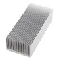 Dense Teeth Heat Sink 69*37*150mm Aluminum Heat Sink LED Heat Sink Aluminum Block Compact Teeth 24 Fin Radiator for IC Module PC Computer LED PCB