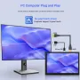 Tela sensível ao toque de 10,1 polegadas para Raspberry Pi IPS, interface multimídia HD capacitiva, 1024x600, 1280x800, alto-falantes duplos de alta resolução, luz de fundo ajustável