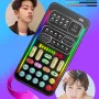 i9 Sound Card Mini Multiple Audio Effect bluetooth-Compatible Live Sound Cards Voice Changer Portable Live Sound Card Mic Tool