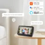 WF001S-801D 5MP Smart Camera Visual Doorbell PIR Motion Detection Two-way Audio IP65 Waterproof Tuya APP Voice Control with Alexa Google Assistant