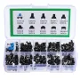 180Pcs 10 Values Tactile Push Button Switch Mini Momentary Tact Assortment Kit DIY