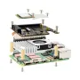 PCIe TO MiniPCIe Adapter For Raspberry Pi 5 Compatible With MiniPCIe Wireless NIC Supports USB Bluetooth Connection Driver-Free Plug And Play High-Speed Networking