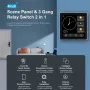 Tuya Smart Home Multiple Zigbee3.0 Control Panel 4-inch LCD Touch Screen 3 Gang Smart Switch APP Remote Control Zigbe Gateway Required