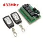 3Pcs Geekcreit® 12V 4CH Channel 433Mhz Wireless Remote Control Switch With 2 Transimitter