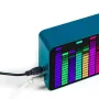 Multi-color LED Music Spectrum Electronic Clock Sound Control Rhythm Light 16*24 RGB Pickup Atmosphere Level Indicator