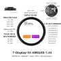 LILYGO T-Display-S3 Development Board AMOLED ESP32-S3 Dual-core 16MB Flash 8MB PSRAM Wi-Fi bluetooth LCD Screen