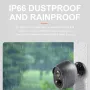 S1 Tuya 1080P 2MP 4X Zoom Smart Home Câmera de segurança WiFi sem fio IR Visão noturna Detecção de movimento Intercomunicador bidirecional Câmeras de monitoramento de aplicativo de vigilância HD à prova d'água Longa espera