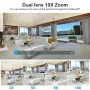 Guudgo E27 2MP+2MP WiFi Bulb Surveillance Camera Dual Lens 10X Zoom Color Night Vision Motion Detection Two-way Audio 4MP PTZ IP Baby Monitor Camera