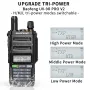 Baofeng UV-9R PRO V2 Talkie-walkie haute puissance 128 canaux UV double bande CB Radio amateur IP68 étanche 2800 mAh Lampe de poche Radio bidirectionnelle Prise UE