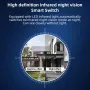 M15 Tuya Smart Videocitofono con Videocamera, Videocamera Intelligente Wireless, Videocitofono con Visione Notturna per Casa e Ufficio