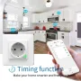 Tuya 16A WiFi Smart EU Wall Socket Power Socket Outlet Schedule Function APP Remote Control Voice Control with Alexa Google Home