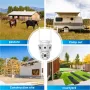 K30 2-Lens WIFI IP Camera 1080P Full Color Outdoor Waterproof Night Vision WiFi Surveillance Camera 1920x1080 360-degree 2MP PTZ Home Security System Camera