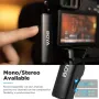 BOYA BOYALINK Wireless Lavalier Lapel Microphone HD Noise Cancelling 100M Wireless Tranmission Mini Mic for iPhone Android PC DSLR Camera Youtube Recording Vlog Phone
