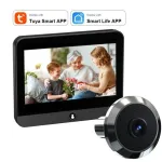S50S Tuya Smart 1080P 2.4G WiFi Дверна камера Мікрохвильовий радар Виявлення людини Відео Дверний дзвінок Переглядач Цифрові двері Вічко Камера Монітор