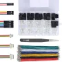 طقم موصلات غلاف ذكر GH1.25MM مع قفل لكابلات DuPont 2.54 مم مضغوطة بطول 20 سم 26AWG أسلاك متعددة الألوان لمشاريع Arduino DIY والنماذج الأولية
