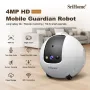 SriHome DH013 4MP HD Smart Pet Camera WiFi Mobile Robot with AI Tracking Auto Recharge 10000mAh Battery Night Vision Two Way Audio for Monitoring and Playing with Pets