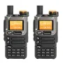 2Pcs Quansheng UV-K58 5W Walkie Talkie Air Band Radio UHF VHF DTMF FM Scrambler NOAA Wireless Frequency Two-Way Handheld Portable Radio