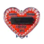 DIY Electronic Kit Heart-Shaped LED Flow Light 32/25 LEDs Colorful Light FR-4 Circuit Board Battery Powered Educational Project Electronics Soldering Practice