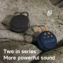 ZEALOT S77 bluetooth Speaker Portable Speaker 42mm Large Speaker HiFi Sound 1800mAh Battery IPX6 Waterproof Built-in Mic Wireless Lanyard Speakers for Biking Climbing Travel