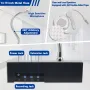ABBREE AR-812 Window Speaker Intercom Dual-Way Voice Counter Intercom with Loud Outer Microphone Walkie Talkie System for Bank Hospital