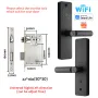 WF-X8 Smart Lock Fingerprint Password Card Key Unlock Tuya WiFi 9 Languages Keyless Entry Digital Door Lock