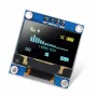 AOQDQDQD® WiFi Weather Station Kit 5V BMP280 Temperature Humidity Atmospheric Pressure Sensor + 0.96\ OLED IIC LCD Display + Jumper Wire