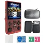R36Max 4-inch Open Source Handheld Game Console 64G 18000+ Games 4000mAh Portable Dual Hall Joystick Pocket Video Player Supports 30+ Emulators