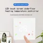 K6H Tuya WiFi Smart Thermostat LED Touch Screen Electric Floor Heating TRV Water Gas Boiler Temperature Voice Remote Controller with Alexa Google Home