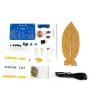 HU-076 DIY Electromagnetic Swing Kit USB to DC 5V Adjustable Amplitude LED Lights Stable Oscillation Magnetic Drive System