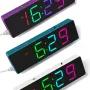 Colorful Digital Clock DIY Kit Colorful Rgb Clock Microcontroller Soldering Exercise Practical Training Production Welding Exercise