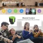 RSH-OP003 16A Tuya Smart WiFi Socket IP44 Waterproof Energy Monitor EU Plug Wireless Remote Control Support Scene Linkage Voice Control with Alexa Google Home