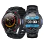 H6 1.28-inch HD Screen ECG+PPG AI Test Report Heart Rate Blood Pressure Blood Oxygen Monitor Sleep Monitoring HRV Function Multi-sport Modes IP68 Waterproof Smart Watch