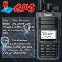 iRadio UV88 GPS Multiband Radio Walkie Talkie 1024 Channels IP67 Waterproof Type-C Charging CB SSB HF FM SW MW LW Amateur Ham Two Way Radio