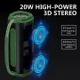 X5 20W bluetooth Speaker Portable Speaker 3D Stereo Deep Bass RGB Light 20H Playback Hands-free Calls IPX6 Waterproof TWS Radio Wireless Subwoofer Speakers