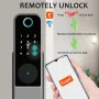 WAFU WF-014 Tuya Smart WiFi Keyless Entry Door Lock Anti-theft Biometric Fingerprint Password Key APP Remote Control Electronic Lock