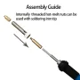 Toaiot TS100s Soldering Iron Tip Hot Melt Nut Indenter Kit Brass Inserts CNC Precision for M2 M3 M4 M5 M6 M8 Universal Soldering Iron Tips VORON Inlaid Nut Implant