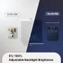 MOES WHT-S02 Tuya Matter Smart WiFi Thermostat Electric/Water/Boiler Heating Glass Panel Temperature Controller Weekly Programmable Voice Control with Alexa Google Home
