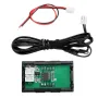 3Pcs 0.56 Inch Mini Digital LCD Indoor Convenient Temperature Sensor Meter Monitor Thermometer with 1M Cable -50-120℃ DC 5-12V