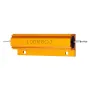 3pcs RX24 100W 8R 8RJ Metal Aluminum Case High Power Resistor Golden Metal Shell Case Heatsink Resistance Resistor