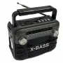 X-BASS Handheld Radio FM AM SW Radio Built-in Magnetic Speaker Support USB BT TF Headphone Music Player with Multi-band Household Flashlight Indoors Outdoors Use